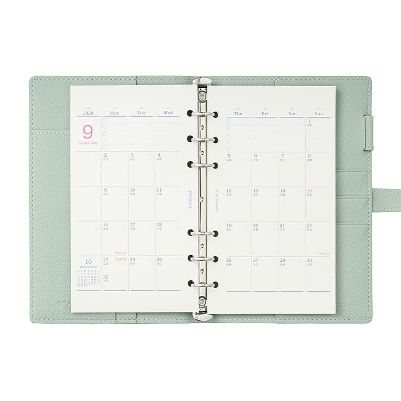 GRAMAS Cultivate 2024 System Notebook Bible Size "petal"