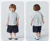 Mini Balabala Boys' Short Sleeve Shirt Plant Fiber Cotton Soft Breathable Collar Open Top 26 Summer New Product