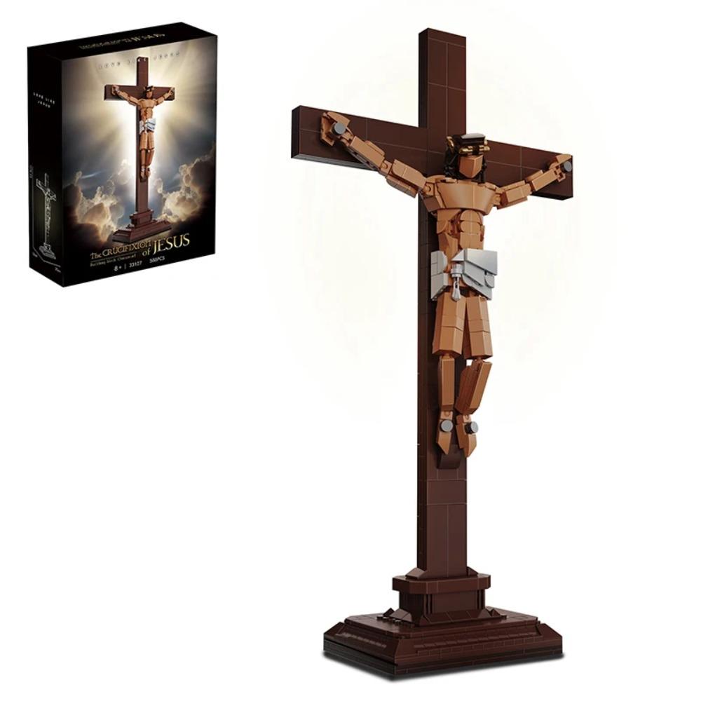 Good Friday Jesus Building Blocks Figures Model Creative Bricks Sets Toys for Kids Children Adult Gifts Desktop Ornament 588pcs