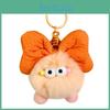 Adorable Plush Bowknot Pom Pom Car Keychain Creative Couples Backpack Pendant