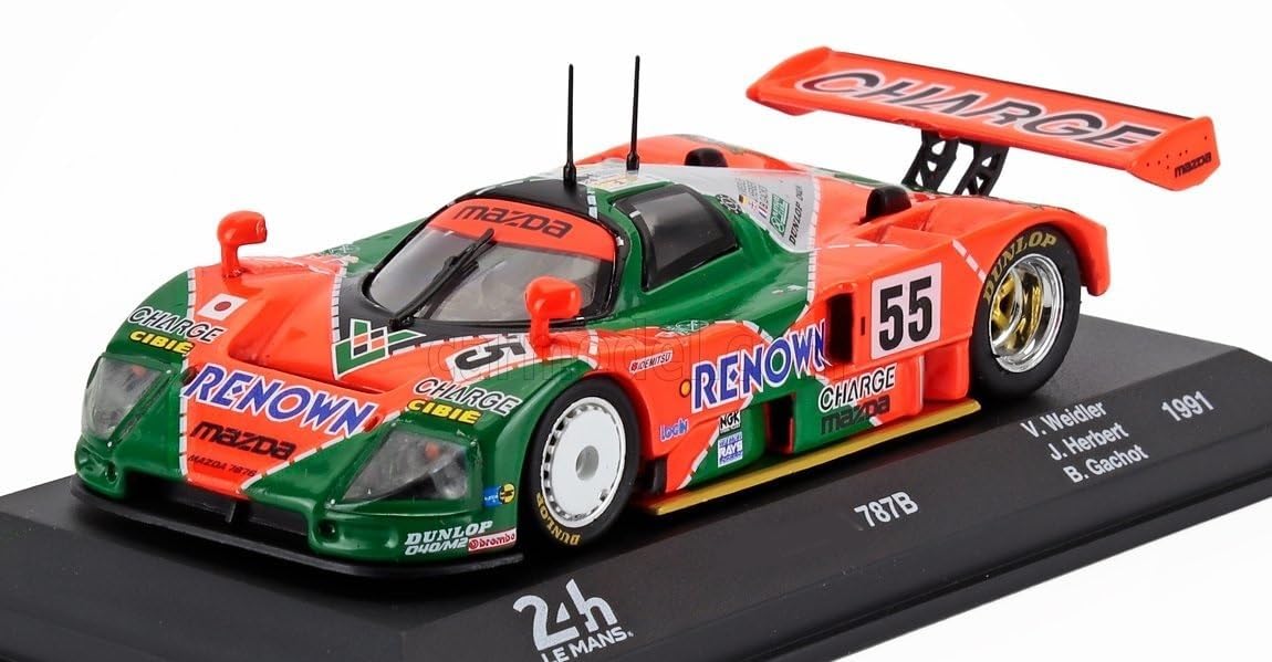 

Mazda 1/43 scale diecast model car 787B 2.6L SPEED CO. LTDN 55, winner of the 1991 24 Hours of Le Mans [Imported]