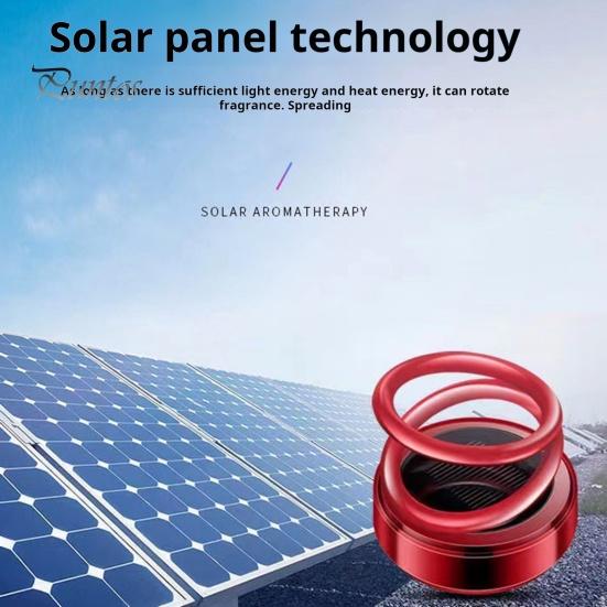 Difuzor de aromoterapie de parfum pentru mașină cu energie solară Odorizant de aer cu rotație de 360 ​​de grade Decor interior pentru bordul auto