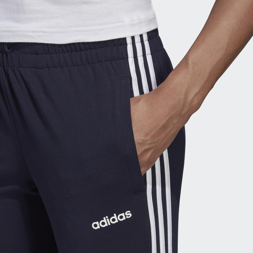 Adidas W E 3S Pant Sj Casual Sports Tapered Knit Pants Women Pants Legendary-Ink-Blue DU0690