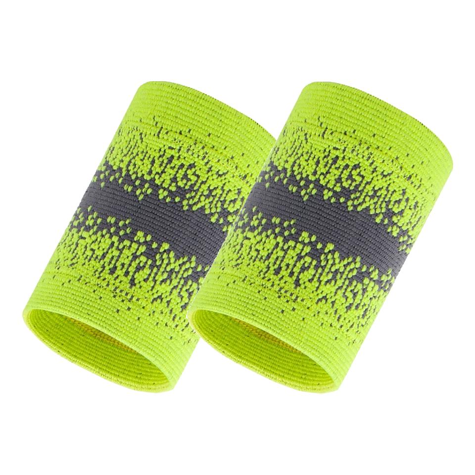 Gtubike 1 Pair Compression High Elasticity Knitted Breathable Moisture Wicking Athletic Sweatbands Sports Wristband Wrist Brace