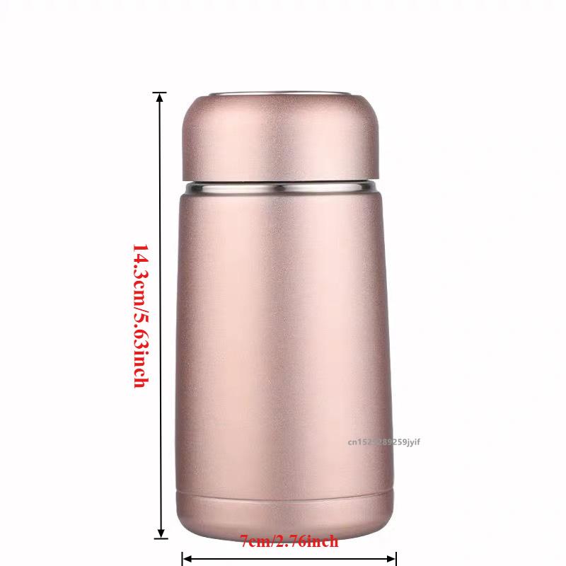 350ML Mini drăguțe baloane cu vid pentru cafea Thermos din oțel inoxidabil Sticlă de apă pentru băutură de călătorie, cești și căni
