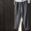 Übergröße Damen Leinenhose Baggy Lockere Hose Lässig Dame