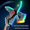 Cool Double Blade Tomahawk Sword Children'S Toy Boy Luminous Double Knife Flow Spray 2-In -1 Sound And Light Axe Laser Sword