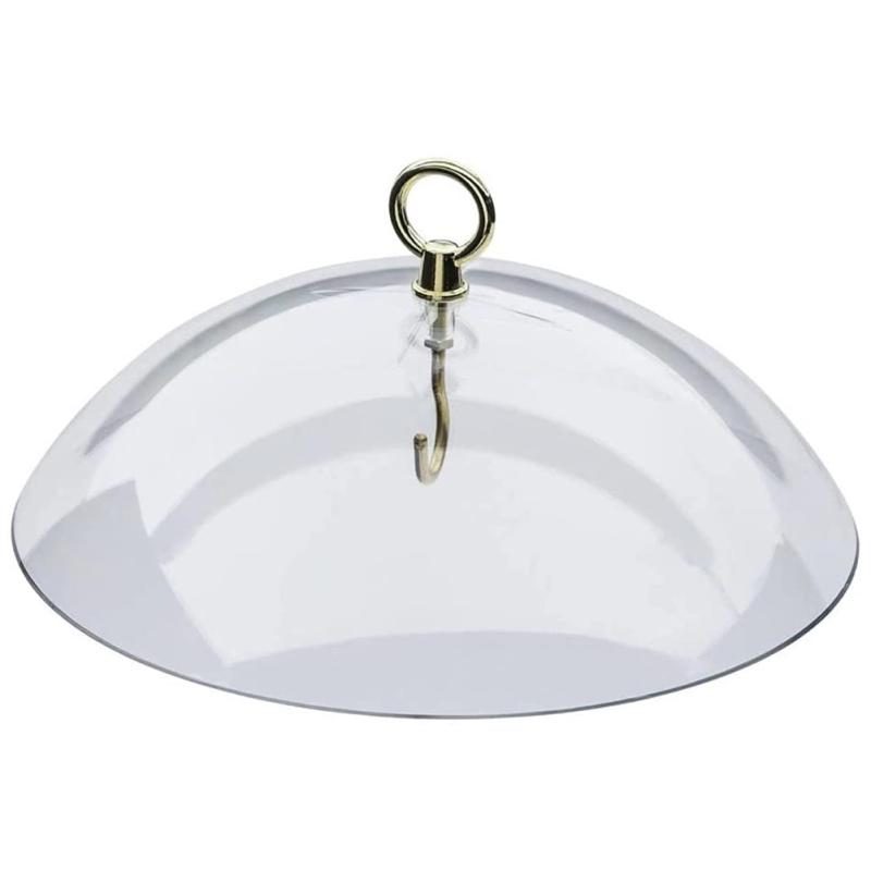 Bird Feeder Clear Protective Dome Anti-squirrel Rain-proof Hanging Hummingbird Rain Cover Guard