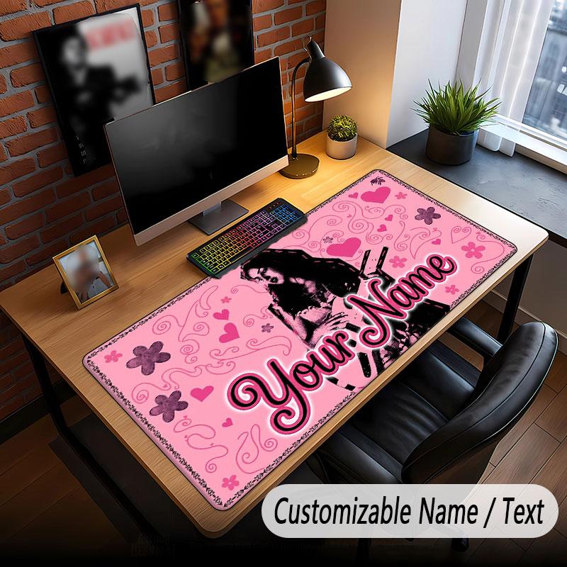 Custom Name Extended Mouse Pad,Olivia Rodrigo Gaming Desk Mat For Home Office Desktop Decor