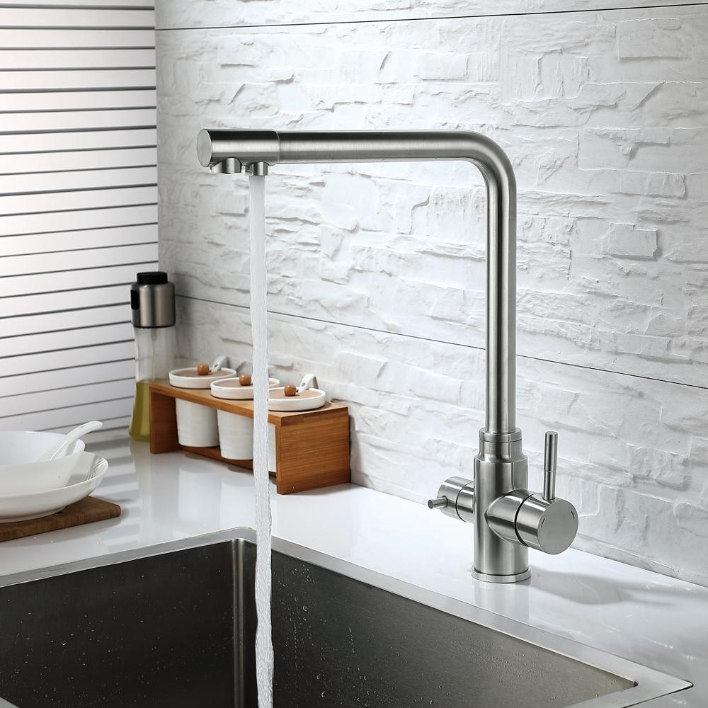 Kitchen Faucet WEZER EKO4C-01 with Connection To a Water Filter