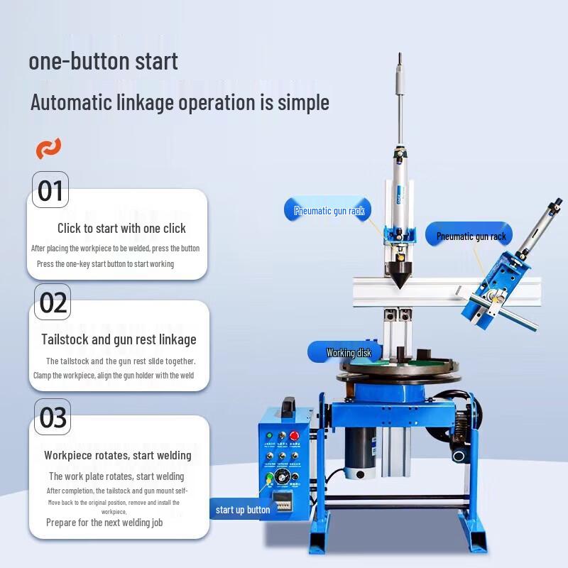 Deqier Automatic Welding Positioner System CN Plug (adapter Included)