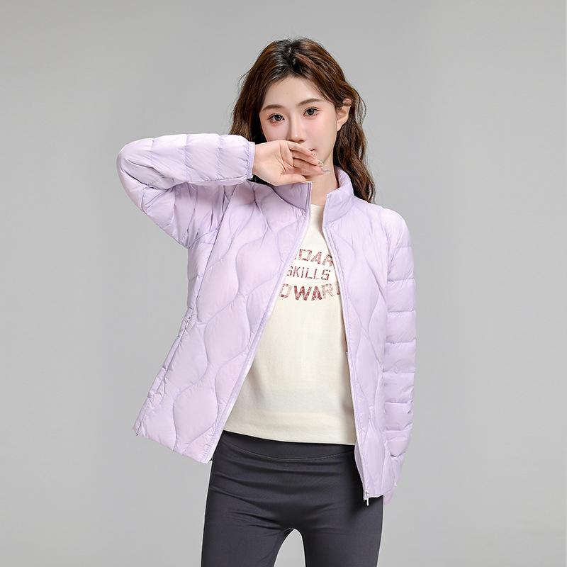 Light and Thin Casual Women's Down Jacket Fashionable Versatile White Duck Down Light Warm Large Size Jacket