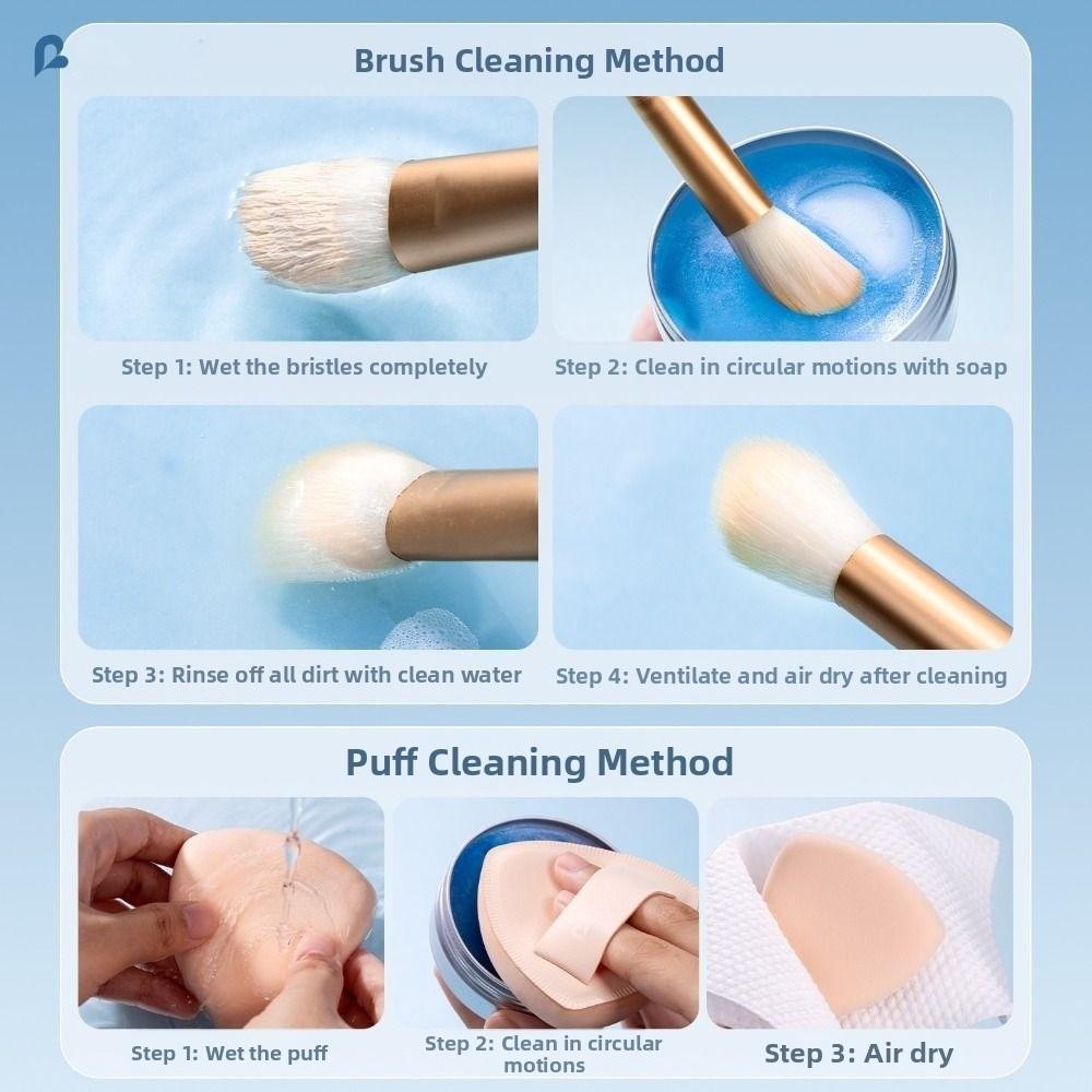 Deeply Cleans Makeup Brush Cleaner Soap Waterproof Cosmetic Cleaner  for Makeup Brushes & Sponges