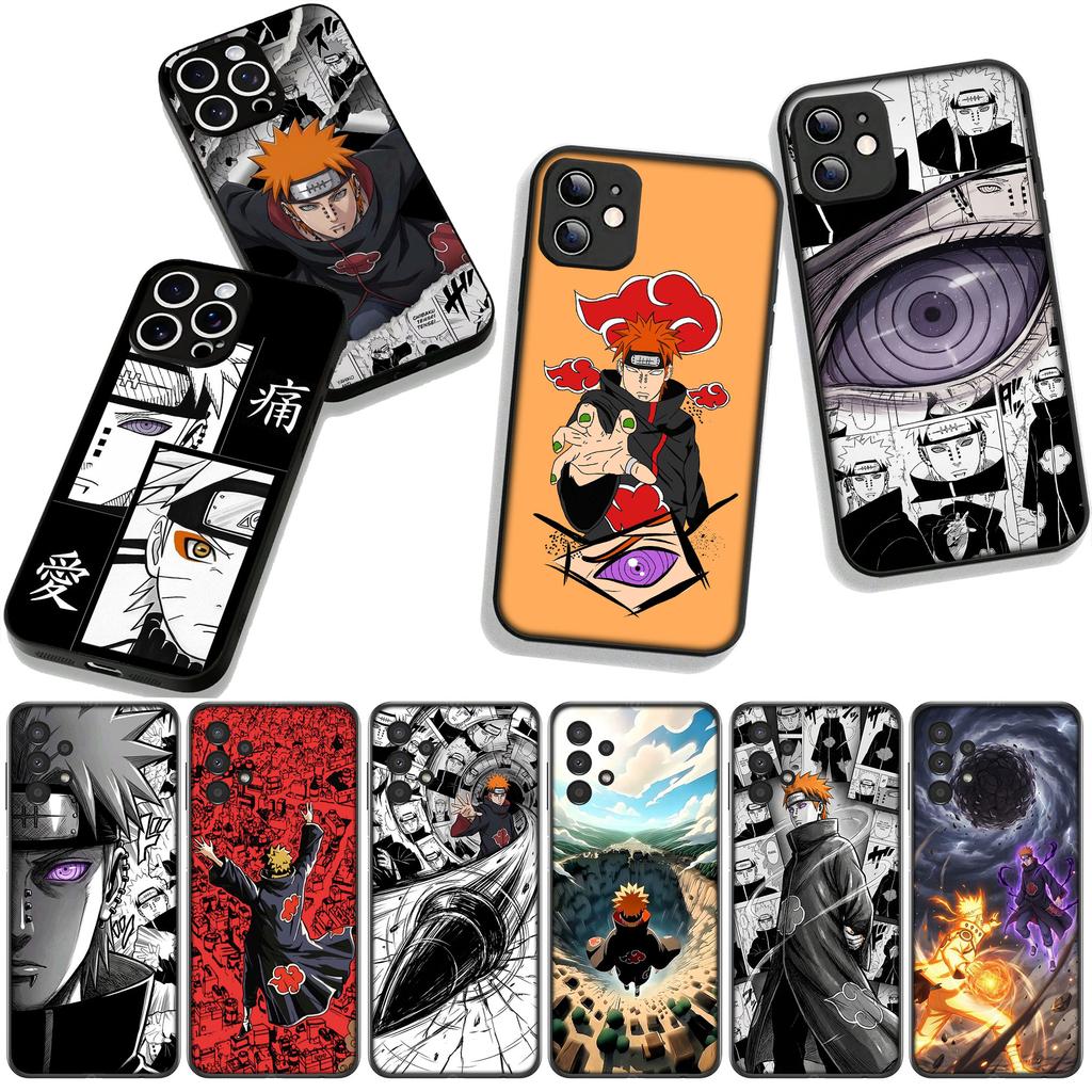 Anime Akatsuki Pain Narutos Phone Cover Case for Apple iPhone 16 15 14 Plus 13 12 Mini 17 Pro Max + ProMax 16E Air 16+ Casing