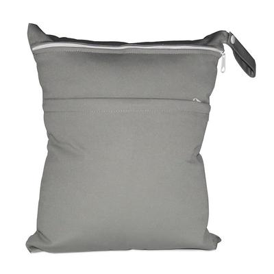 Panos Waterproof Diaper Change of Wet Light Gray 2-Pocket Pouch, Clothes, Bag,
