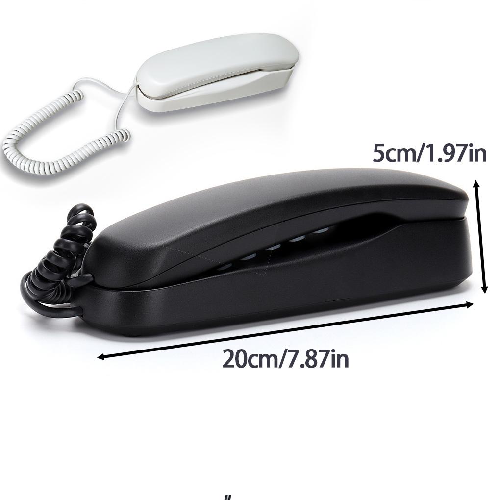 Wall Mountable Landline Telephone With Dial Pad On Base Unit For Office And Home Telephones Landline