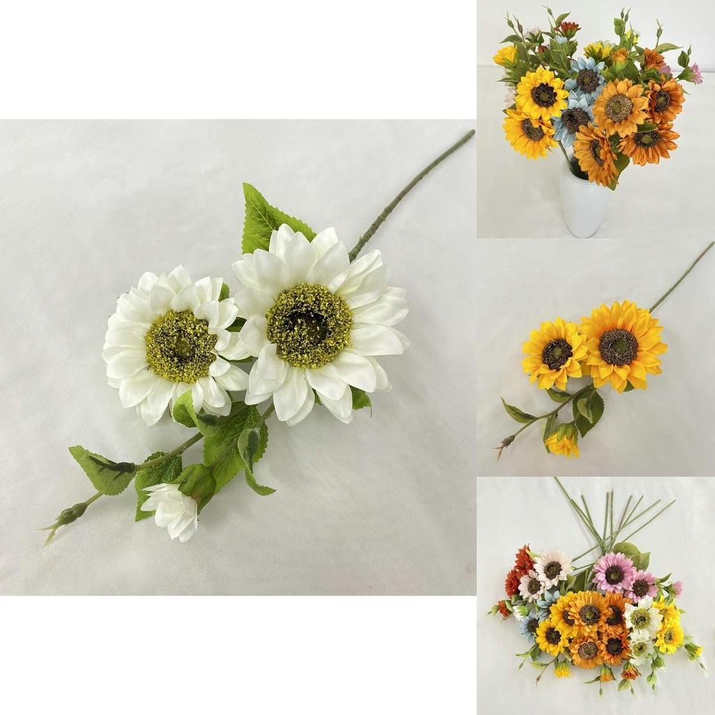 Künstlicher Sonnenblumenstrauß Hochzeitsdeko für Fotografie und Heimwanddisplay