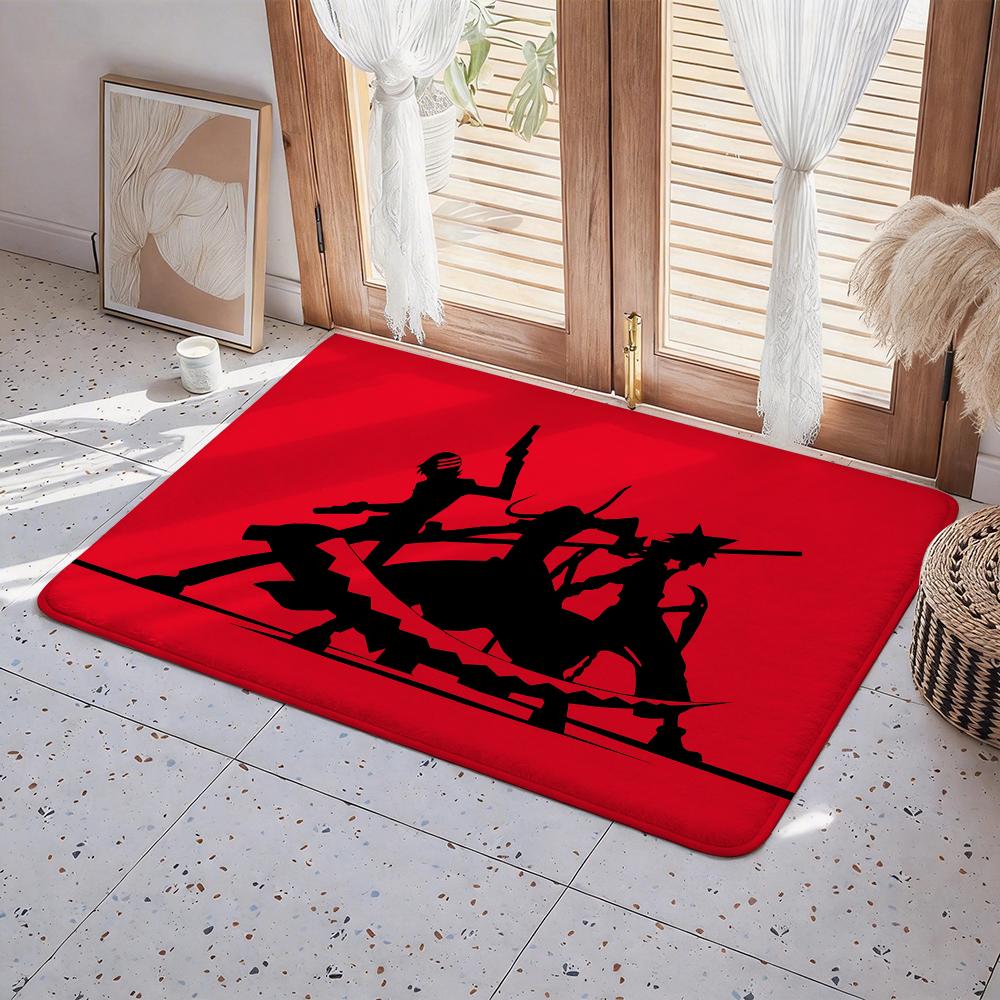 japanese anime s Soul Eater Not! Floor Mat Eco Flannel Doormat Non Slip Odorless Indoor Floor Rug Soft Short Plush Home Mat