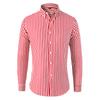 Spring And Autumn Men's Long-sleeved Shirt Trend Slim Youth Casual Men's Striped Shirt