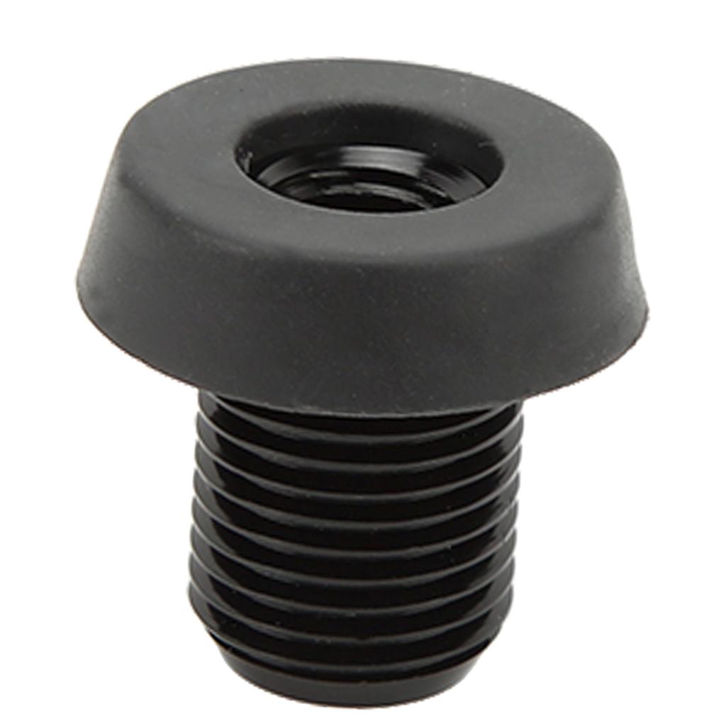 Billiard Cue Bottom Cover Aluminum Alloy Plastic Rear Plug Pool Stick Bumper Protector Black