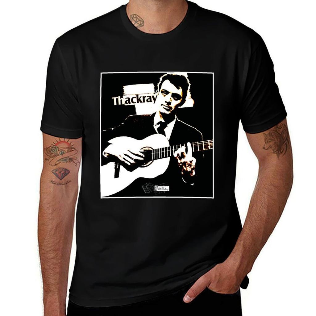 Jake Thackray Playing Guitar Tshirt Running Perforunisexce Short Sleeve Tee Tshirt