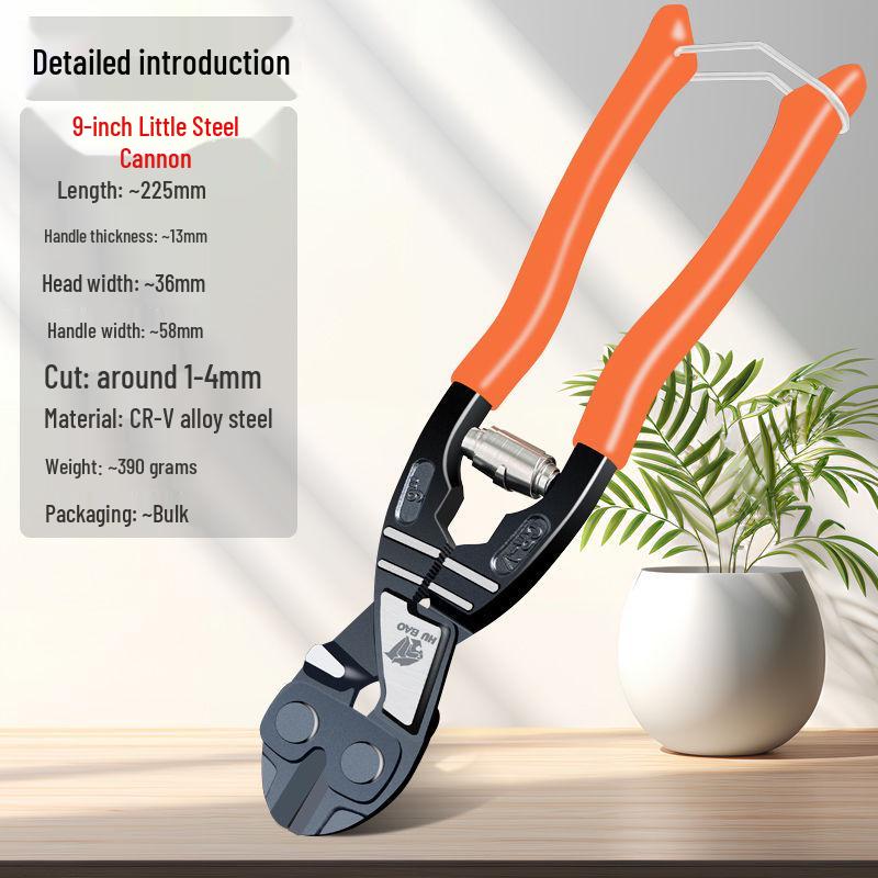 Brand High-Leverage Eagle-Nose Mini Wire Cutters - Labor-Saving Steel Wire & Rebar Cutting Pliers, Iron Chain Scissors.