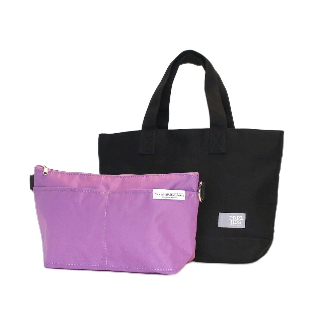 

Canvas Mini Tote Recycled Poly Pouch [Propeller Heads] & 11-2100-BK/PU чорний