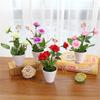 1 Set künstliche Seidenrosen-Blumenbonsai mit weißem Topf für Zuhause, Garten, Balkon, Hochzeiten, Weihnachtsfeiern, Dekoration