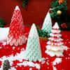 DIY Julgran Ljus Silikonformar Tall 3D-form För Handgjord Ljustillverkning Aromaterapi Gipsformar Julpyssel