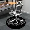 1pc Angel Rhinestone Chair Carpet for Office, Non slip, Soft and Durable Office Rug for Interior Decoration