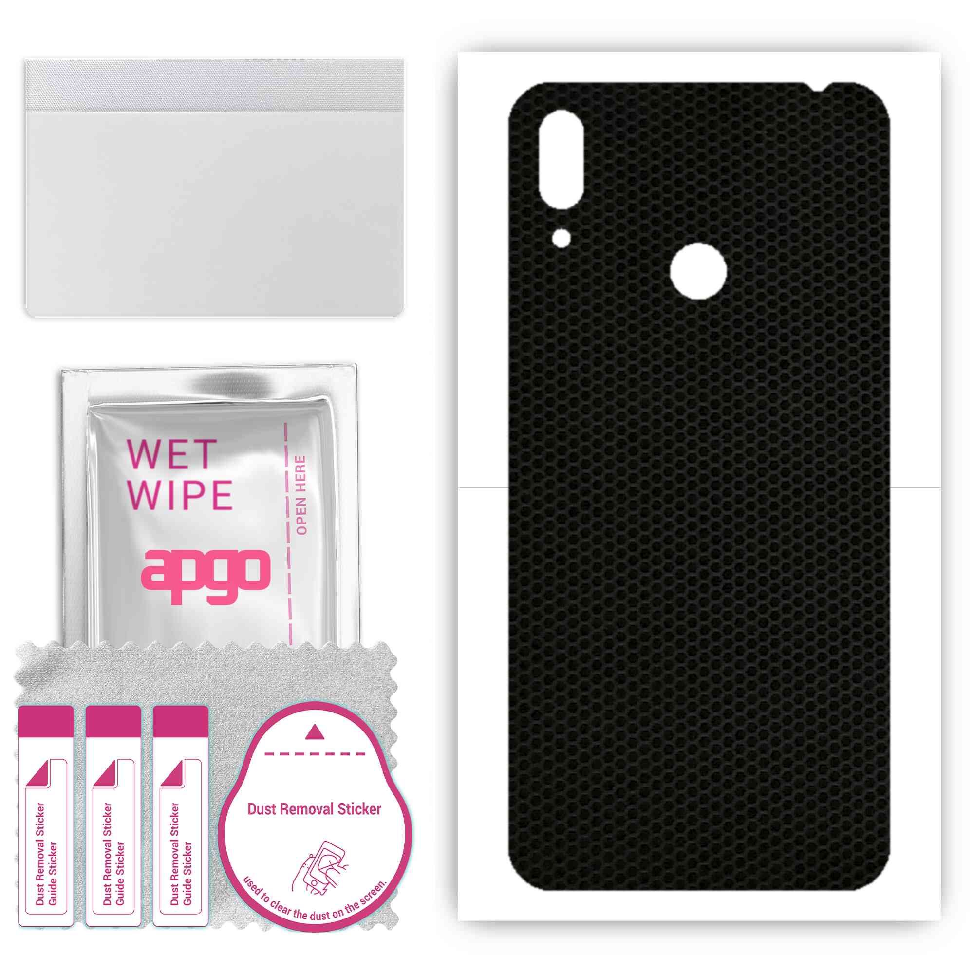 

Apgo Protective Skin Sticker для задньої панелі, сумісний з Huawei Y7 (2019 р), Пакетна плівка, фольга, вініл – матриця візерунків