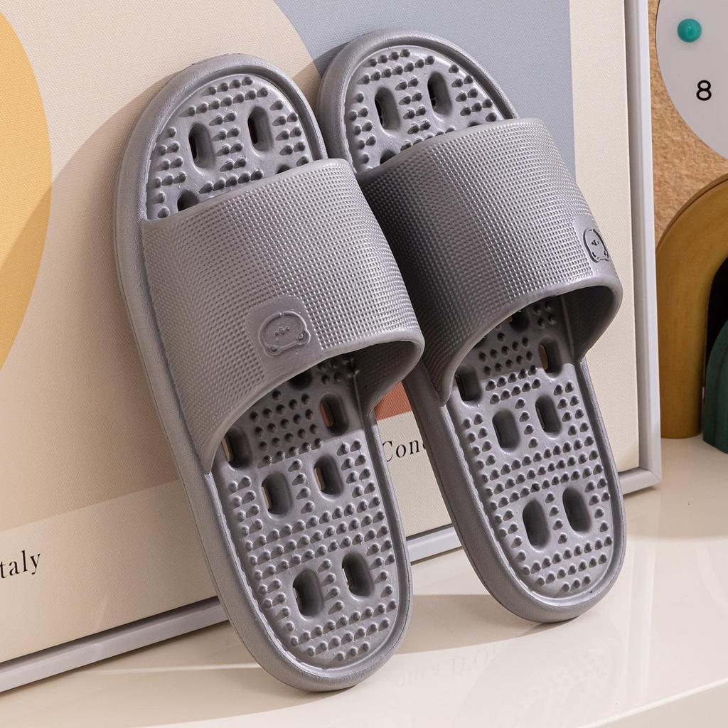 Qidashun Water-Draining Lightweight Unisex Summer Bathroom Slippers for Home