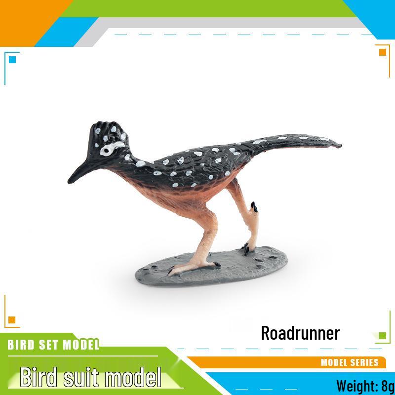 Children s Cross-border Bird Models: Roadrunner, Finch, Hummingbird, Robin, and Wild Flying Bird Figurines.