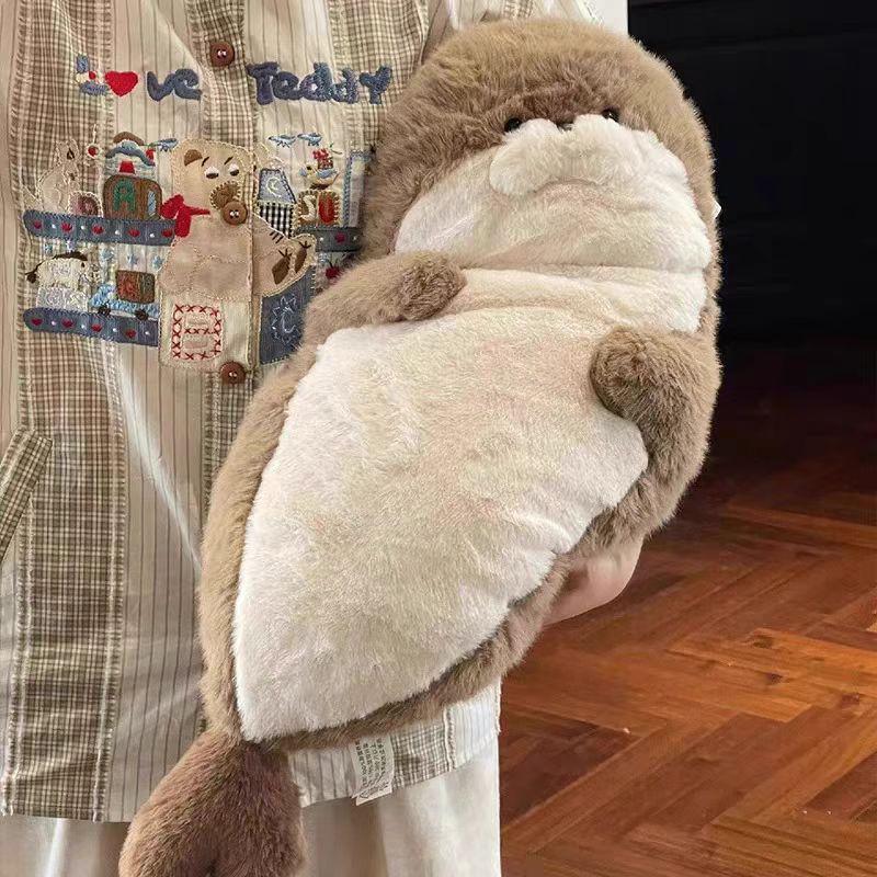 Cute Sea Otter Plush Toy - Stuffed Animal Pillow & Bedtime Companion, Perfect Birthday Gift for Girls