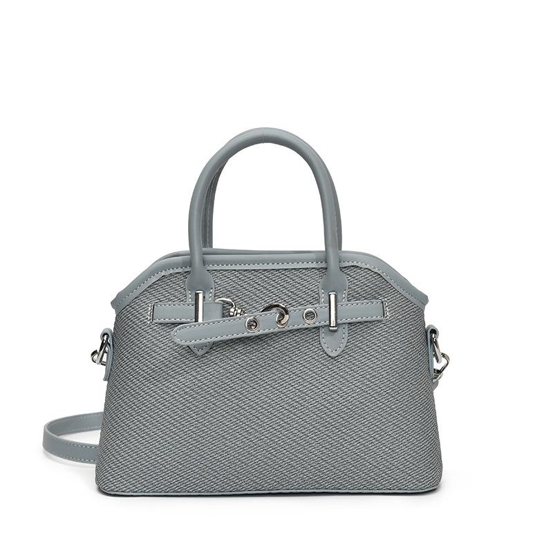 

Корейская версия, горячо продаваемая, контрастного цвета, повседневная, портативная сумка-ракушка, высококачественная текстура, нишевая, для поездок на работу, модная, универсальная сумка-мессенджер, женская синий