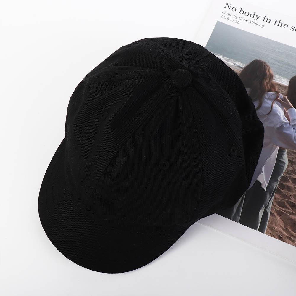 Cotton Hip Hop Snapback Sun Hats Golf Hat Women Baseball Caps Men Baseball Caps Short Brim Baseball Caps Solid Color Caps