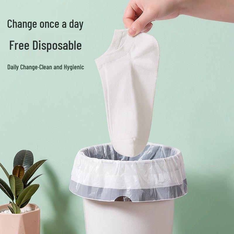 Disposable Unisex Ankle Socks: Wash-Free, Breathable, Odor-Resistant, Sweat-Absorbing - Ideal for Travel, Business Trips, and Military Training.