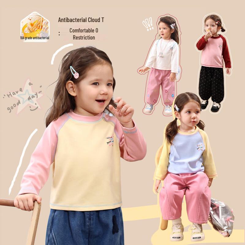LUSON Baby Girl s Warm Long-Sleeve T-shirt 90