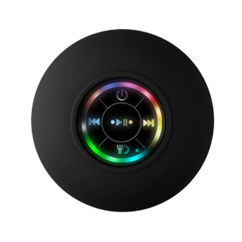 2025 Bathroom Waterproof Wireless Led Bluetooth Speaker Large Suction Cup Mini Portable Speaker Outdoor Sports Stereo Speaker