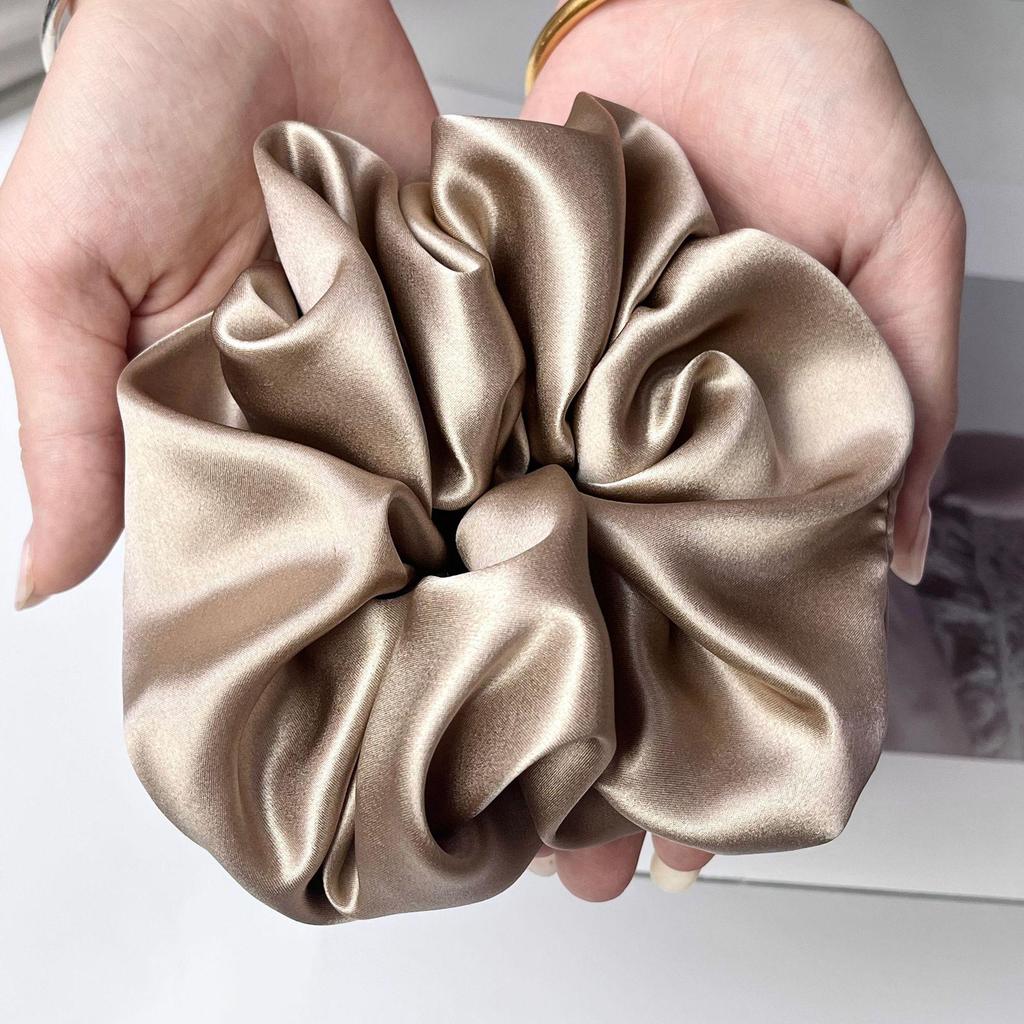 7cm Large Mulberry Silk Scrunchies - Luxury Hair Ties & Accessories
