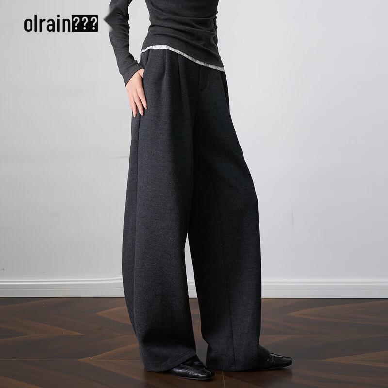 

Olrain Women s Winter Loose Fit Wide-Leg Sweatpants M