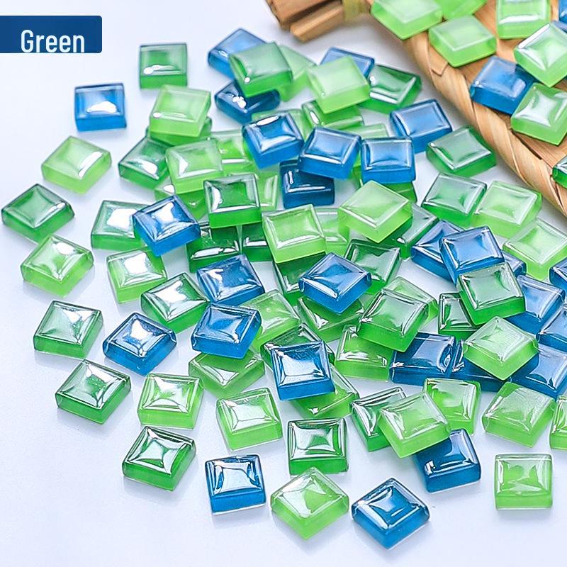 450pcs 1cm Colorful Crystal Glass Mosaic Tiles for Creative DIY Children's Art