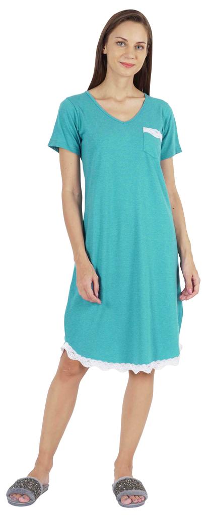 Inkmeso Nightdress for Women Sexy Lace Sleep Dress Sleepwear Soft Sleep