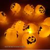 LED Halloween Decorative String Lights: Pumpkin, Ghost, Eye & Skull Battery Lights