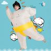 Apparlxer Sumo Wrestler Inflatable Kigurumi Fun Sumo Fits Cultural School Performance Fun for Kids and Adults Costume, 3-Piece Set, Costume,