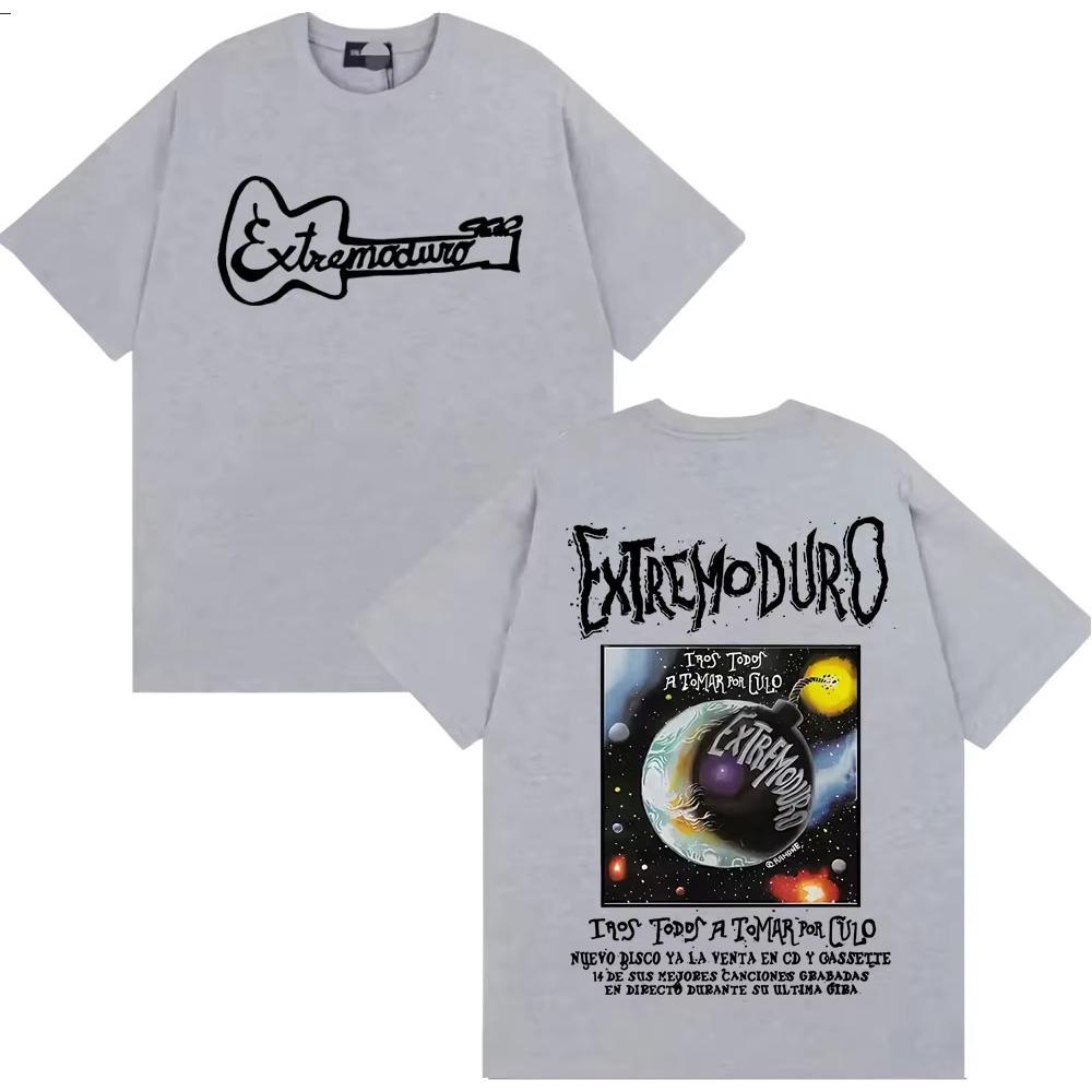 Rock Band EXTREMODURO Tour 2025 Merch T-shirt Men's Clothing Hip Hop Street Style T Shirt Women Casual Cozy High Quality T-shirt