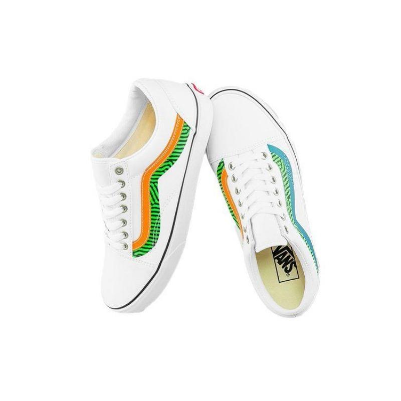 Vans Old Skool Low-Top Unisex Skate Shoes True White VN0A3WKT4S4