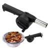 Portable Hand-cranked Air Blower Black Durable Barbecue Fan Easy To Assemble Plastic BBQ Grill Fire Bellows Tools Outdoor