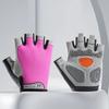 1Pair Sports Half Finger Bike Gloves Outdoor Cycling Fitness Breathable Shock-Absorbing Anti Slip Running Gym Half Cut Gloves