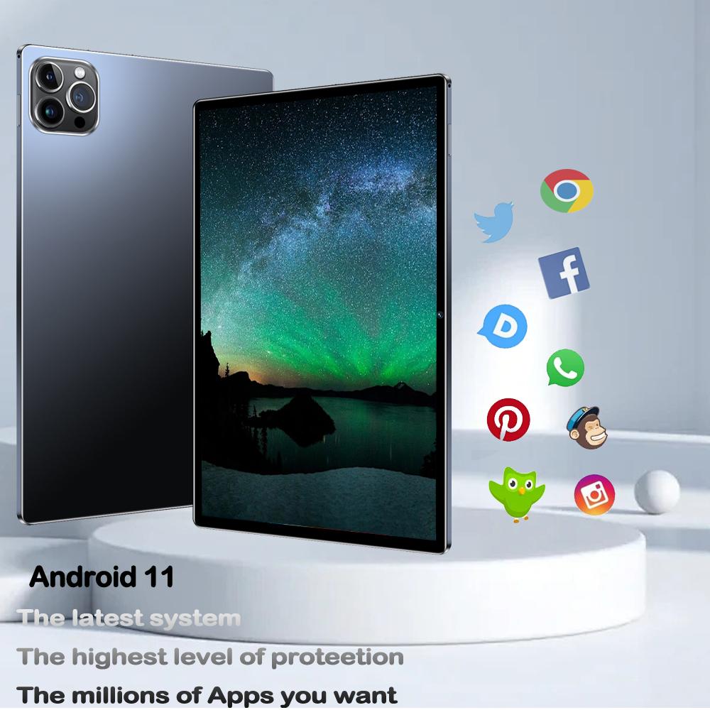 10.1 Original New Android Tablet 4GB RAM 64GB ROM Android Tablet Supports 3G Call Google Dual SIM Android 11 5000mAh